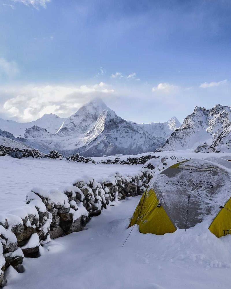 Snow-covered peaks